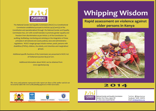 WHIPPING WISDOM : RAPID ASSESSMENT ON VIOLENCE AGAINST OLDER PERSONS IN KENYA
