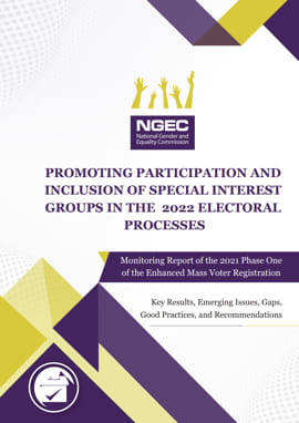 PROMOTING PARTICIPATION AND INCLUSION OF SIGS IN THE 2022 ELECTORAL PROCESSES