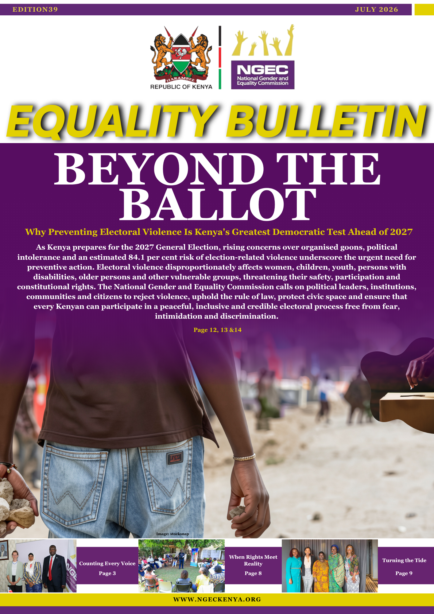 Equality Bulletin #39:Beyond The Ballot